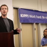 Facebook founder Mark Zuckerberg at a KIPP school in Newark (photo courtesy of Gary He for Facebook)
