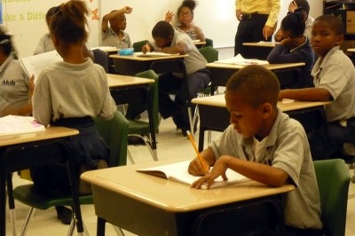 Students study at Akili Academy, one of dozens of charter schools in New Orleans.  (Photo: Sarah Garland)