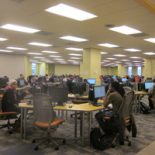 Students at Kent-State University (Photo by Sarah Butrymowicz)