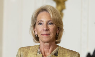 May 2, 2018, Washington D.C. — Education Secretary Betsy Devos at the Teacher of the Year ceremony at the White House.