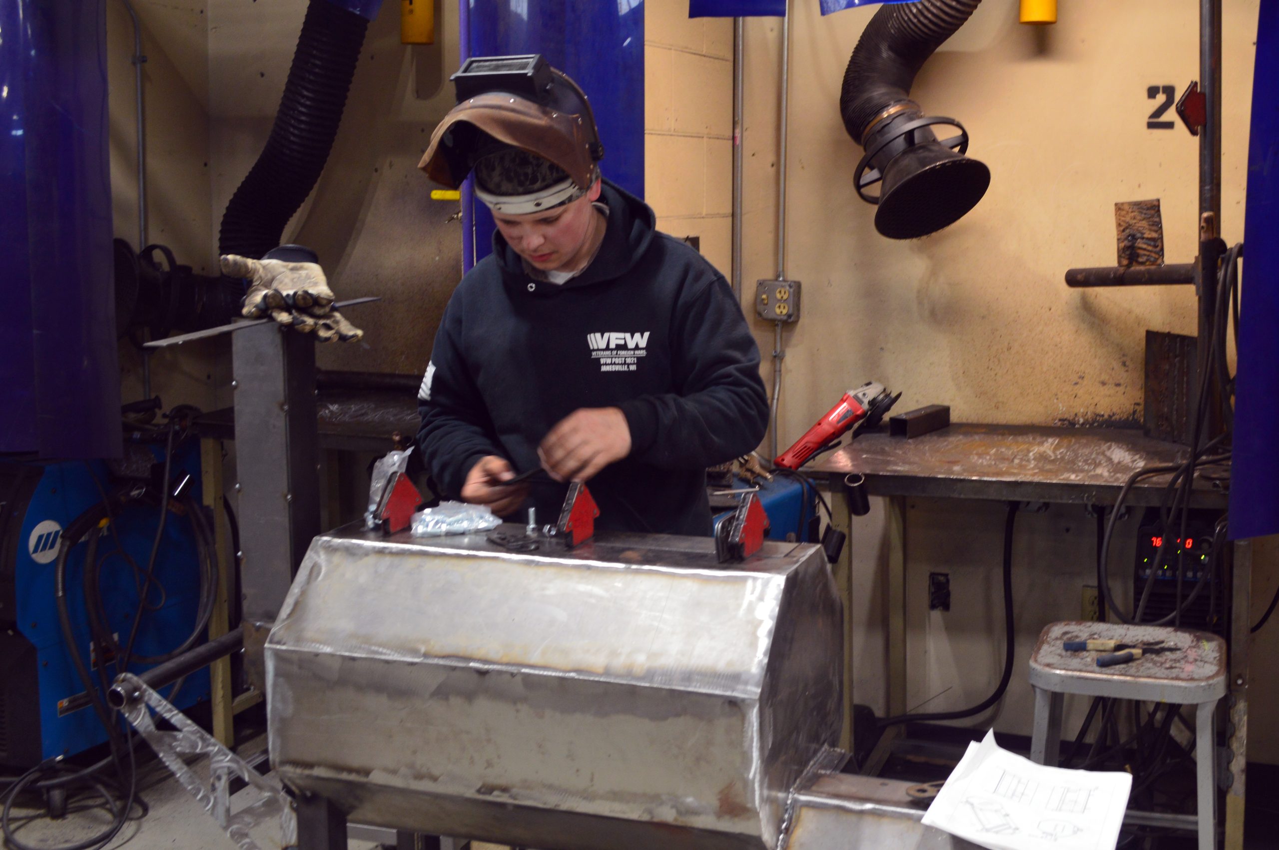 This school built high-end career and technical education training sites on campus to prepare students for local skilled jobs